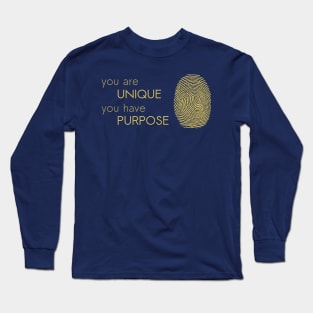 Unique with Purpose - Fingerprint Long Sleeve T-Shirt